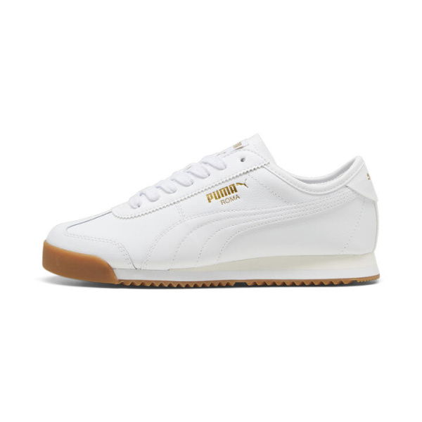 Roma 68 Revival Sneakers Unisex in White/Warm White/Gum, Size 5.5, Textile by PUMA
