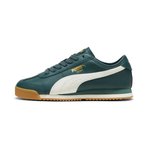 Roma 68 Revival Unisex Sneakers in Dark Myrtle/Warm White/Gum, Size 11, Textile by PUMA