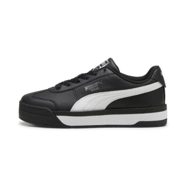 Roma Feminine Women's Sneakers in Black, Size 5.5 by PUMA