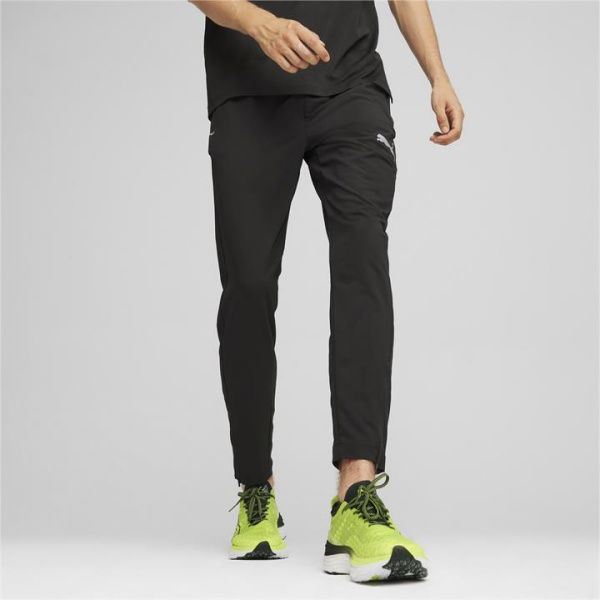 RUN ELITE Men's Running Pants in Black, Size Medium, Polyester by PUMA