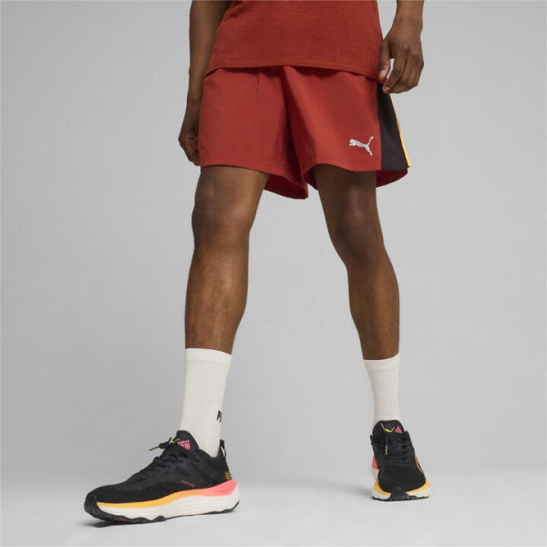 RUN FAVORITE VELOCITY Men's 5 Shorts in Mars Red/Black, Size Large, Polyester by PUMA