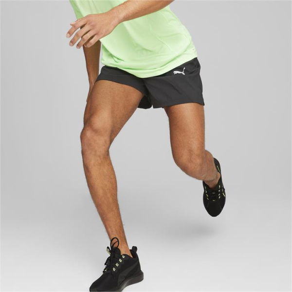 Run Favourite Men's Woven 5Running Shorts in Black, Size XL, Polyester by PUMA