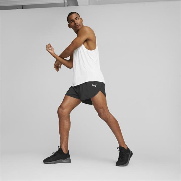 Run Favourite Split Men's Running Shorts in Black, Size Medium, Polyester by PUMA