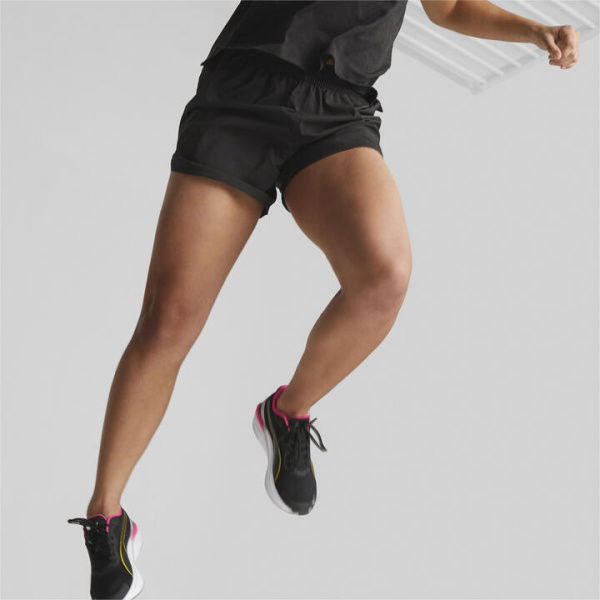 Run Favourite Women's Woven 5Running Shorts in Black, Size Large, Polyester by PUMA