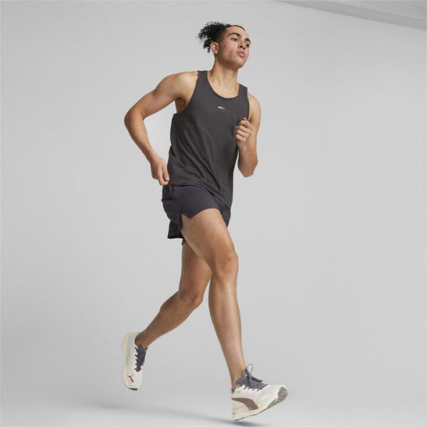 RUN Men's Tank Top in Flat Dark Gray, Size Medium, Polyester/Viscose/Cotton by PUMA