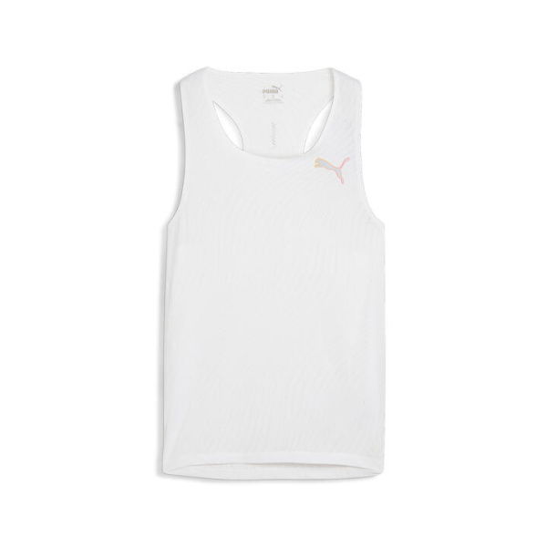 RUN ULTRASPUN Men's Running Singlet in White/Aop, Size Medium, Polyester by PUMA