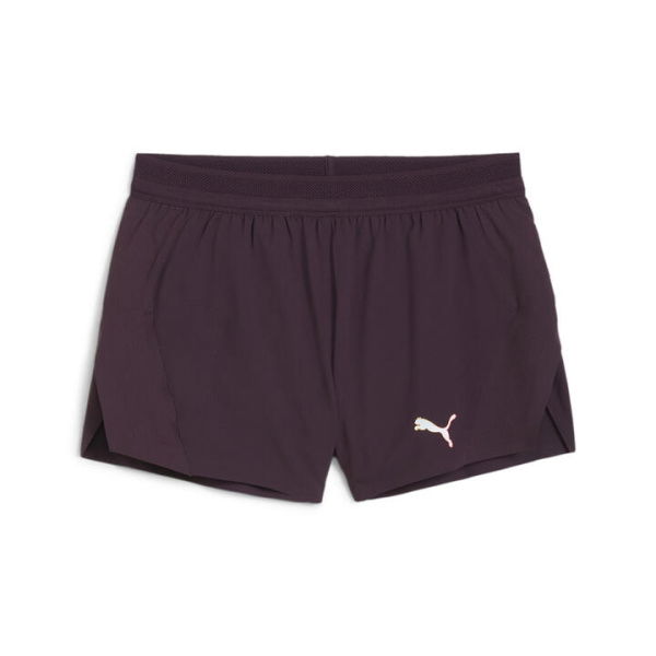 RUN ULTRAWEAVE VELOCITY Women's 3 Running Shorts in Midnight Plum, Size Medium, Polyester by PUMA