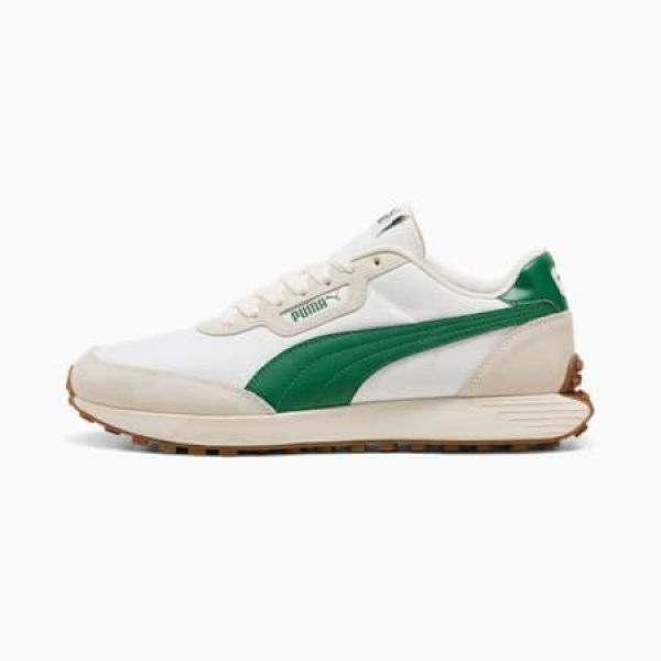 Runtamed Lugged Classic Unisex Sneakers in Warm White/Vine, Size 4.5, Synthetic by PUMA Shoes