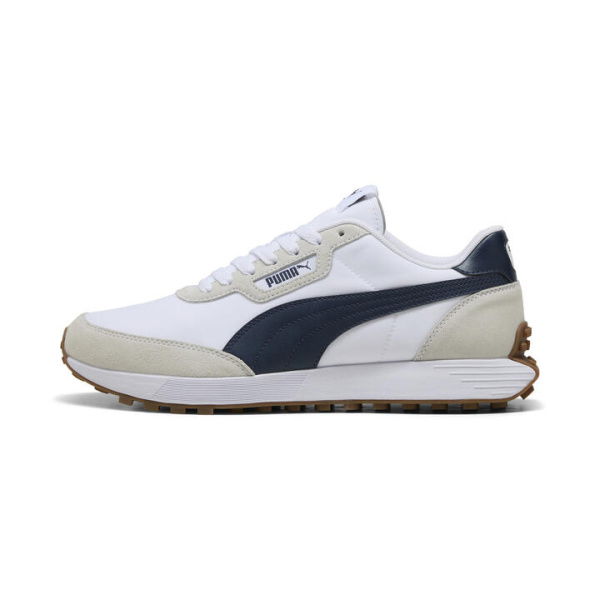 Runtamed Lugged Classic Unisex Sneakers in White/Club Navy, Size 7, Synthetic by PUMA Shoes