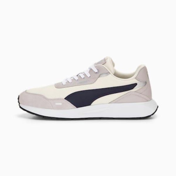 Runtamed Unisex Sneakers in Frosted Ivory/Navy/Marble, Size 12, Synthetic by PUMA