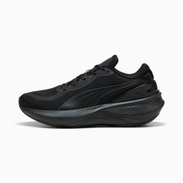 Scend Pro 2 Running Unisex Shoes in Black/Flat Dark Gray, Size 7.5, Synthetic by PUMA Shoes