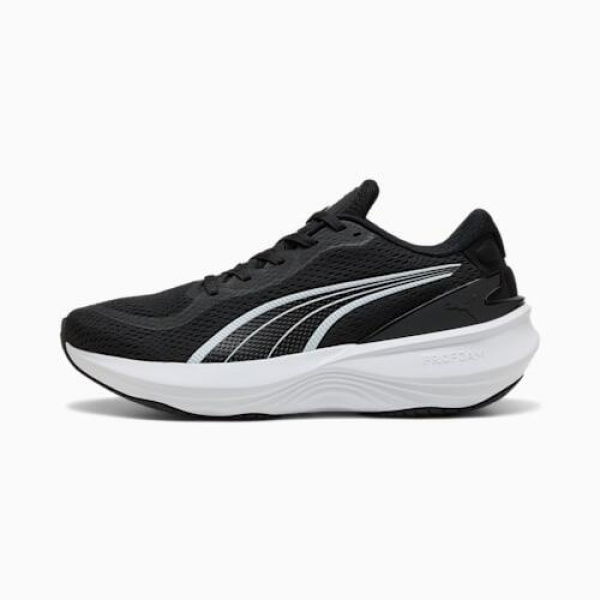 Scend Pro 2 Running Unisex Shoes in Black/White, Size 7, Synthetic by PUMA Shoes