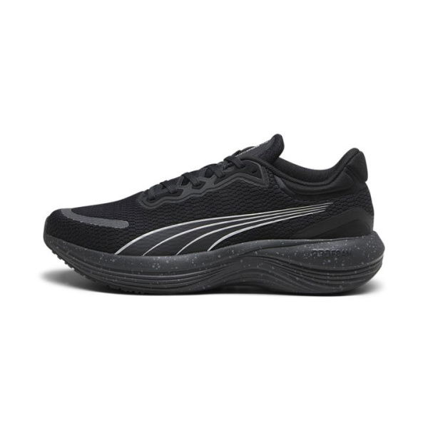 Scend Pro Unisex Running Shoes in Black/Cool Dark Gray/Silver, Size 9.5, Synthetic by PUMA Shoes