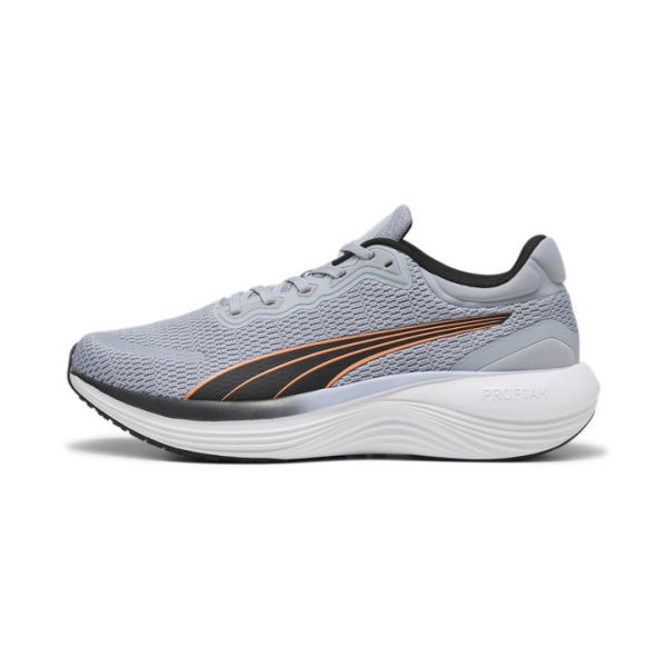 Scend Pro Unisex Running Shoes in Gray Fog/Black/Clementine, Size 10, Synthetic by PUMA Shoes