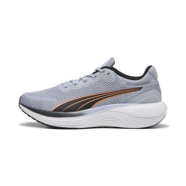 Scend Pro Unisex Running Shoes in Gray Fog/Black/Clementine, Size 7.5, Synthetic by PUMA Shoes
