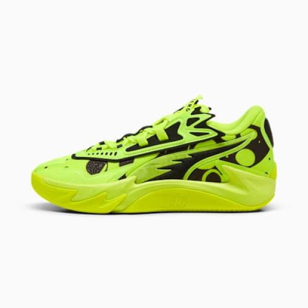 Scoot Zeros II Basketball Shoes Unisex in Yellow Alert/Black, Size 11.5, Synthetic by PUMA Shoes