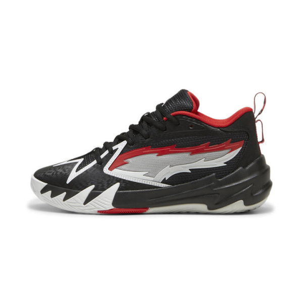 Scoot Zeros O.D.D. City Unisex Basketball Shoes in Black/For All Time Red, Size 10, Synthetic by PUMA Shoes