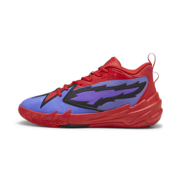 Scoot Zeros PRED Unisex Basketball Shoes in Dark Amethyst/For All Time Red, Size 11, Synthetic by PUMA Shoes