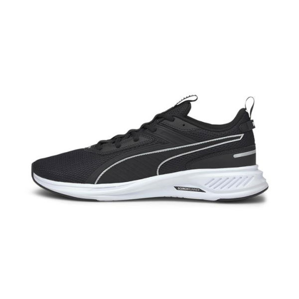 Scorch Runner Unisex Running Shoes in Black/White, Size 9.5 by PUMA Shoes