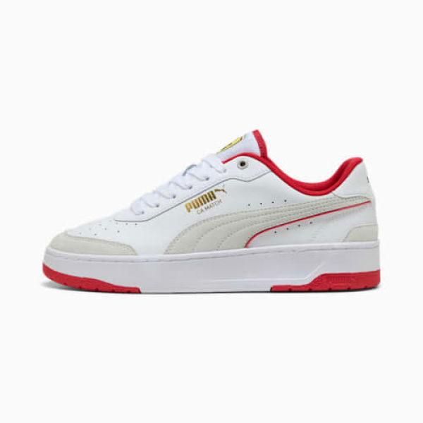 Scuderia Ferrari CA Match Unisex Sneakers in White/Rosso Corsa, Size 14 by PUMA Shoes