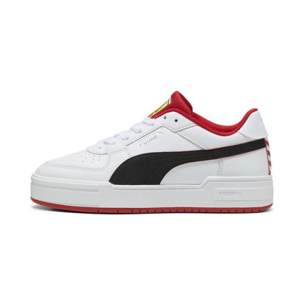 Scuderia Ferrari CA Pro Unisex Sneakers in White/Black, Size 10, Textile by PUMA