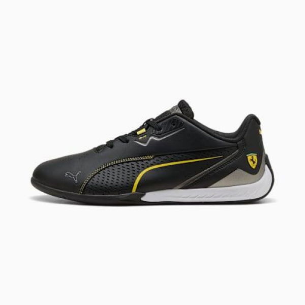 Scuderia Ferrari Drift Cat 11 Unisex Sneakers in Black/Speed Yellow, Size 4, Synthetic by PUMA Shoes
