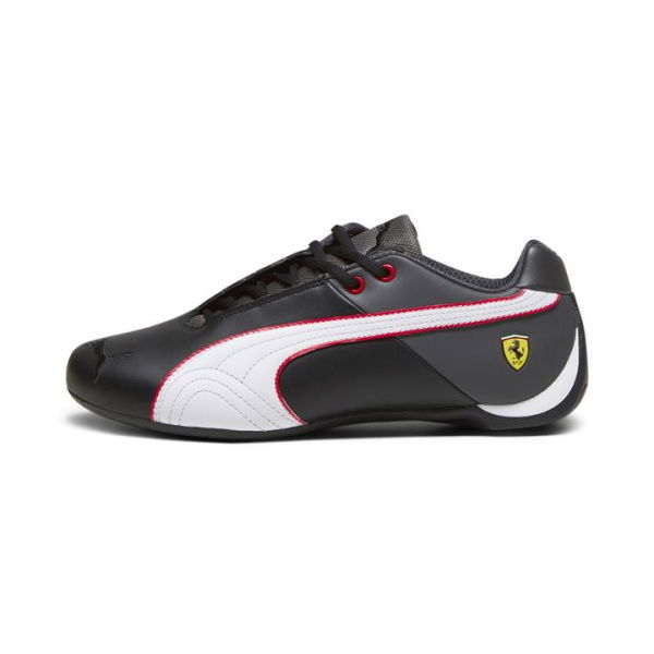 Scuderia Ferrari Future Cat OG Unisex Motorsport Shoes in Black/White/Asphalt, Size 6, Textile by PUMA Shoes
