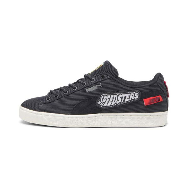 Scuderia Ferrari Garage Crew Clyde Unisex Sneakers in Black/Warm White, Size 8, Textile by PUMA Shoes