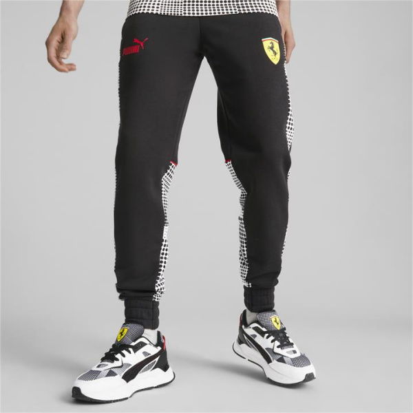 Scuderia Ferrari Race Camo SDS Men's Sweatpants in Black/Aop, Size Medium by PUMA