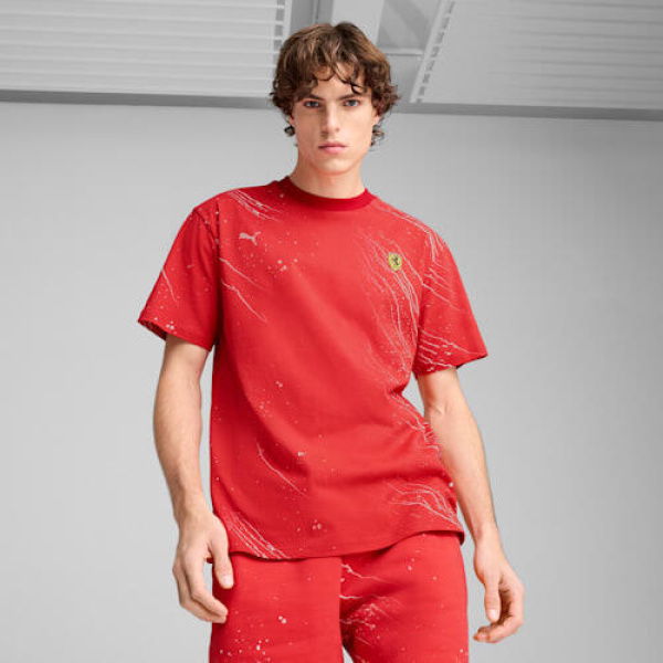 Scuderia Ferrari Race Color Splash All-over Print Men's T