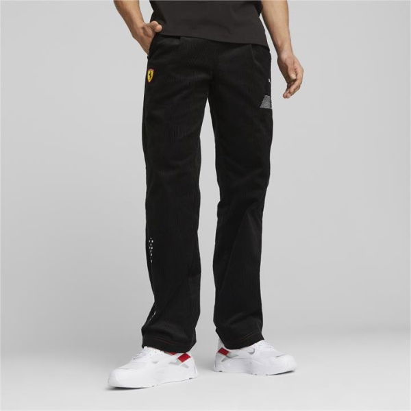 Scuderia Ferrari Race Garage Crew Men's Pants in Black, Size Small, Cotton by PUMA