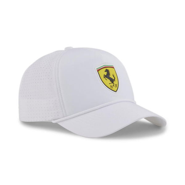 Scuderia Ferrari Race Trucker Cap in White, Polyester by PUMA