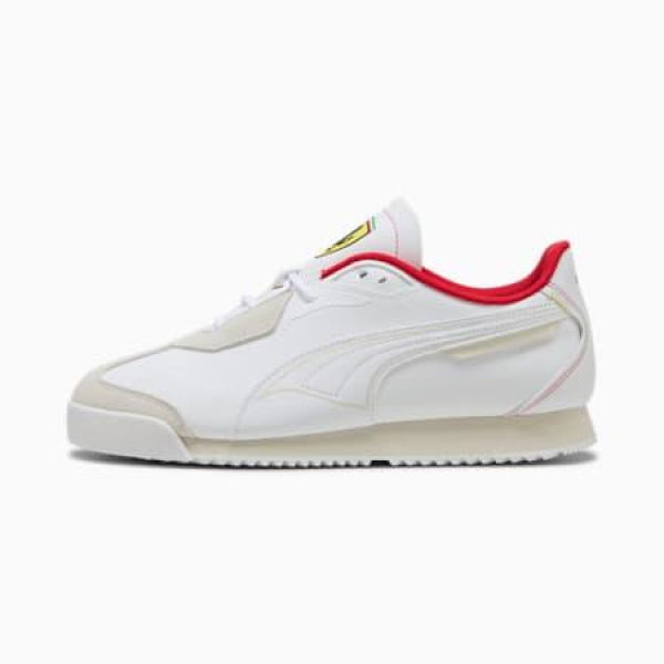 Scuderia Ferrari Roma Unisex Sneakers in White, Size 5.5, Textile by PUMA Shoes