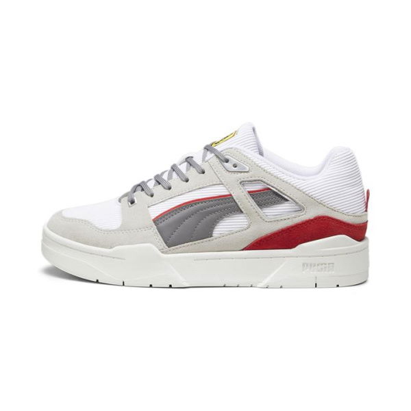 Scuderia Ferrari Slipstream Unisex Sneakers in White/Gray Violet/Warm White, Size 10.5, Textile by PUMA