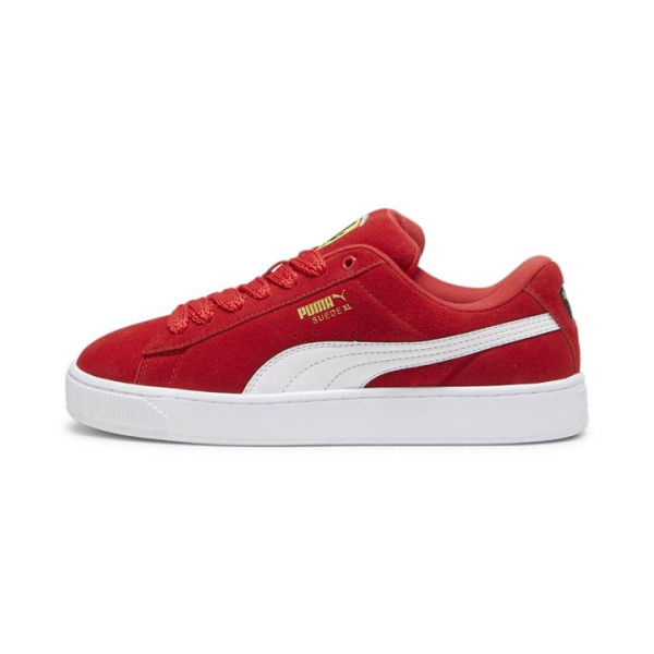 Scuderia Ferrari Suede XL Unisex Sneakers in Rosso Corsa/White, Size 10, Textile by PUMA