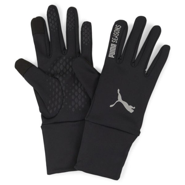 SEASONS Gloves in Black, Size Medium, Polyester/Elastane by PUMA