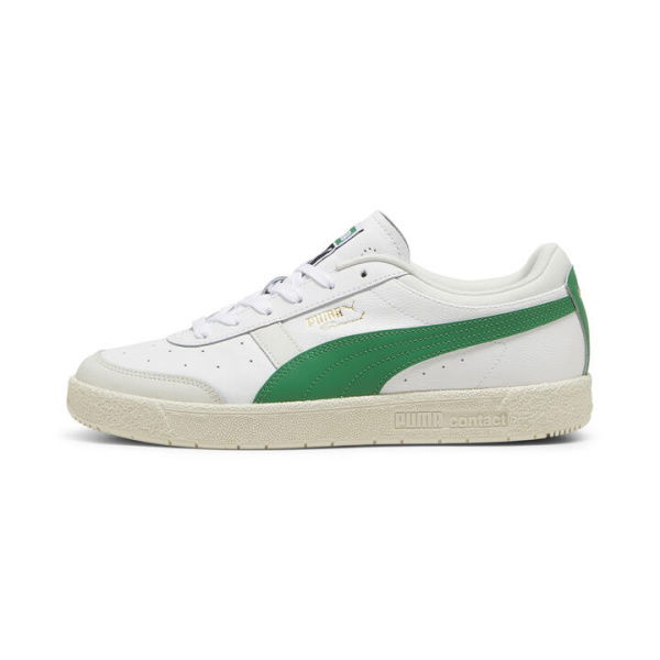 Seoul Leather Unisex Sneakers in White/Archive Green, Size 11.5, Textile by PUMA