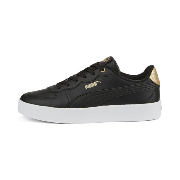 Skye Distressed Women's Sneakers in Black/Team Gold, Size 5.5, Textile by PUMA