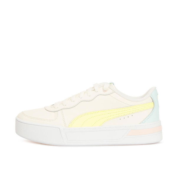 Skye Women's Sneakers in Whisper White/Yellow Pear/Blue Glow, Size 10.5, Textile by PUMA Shoes