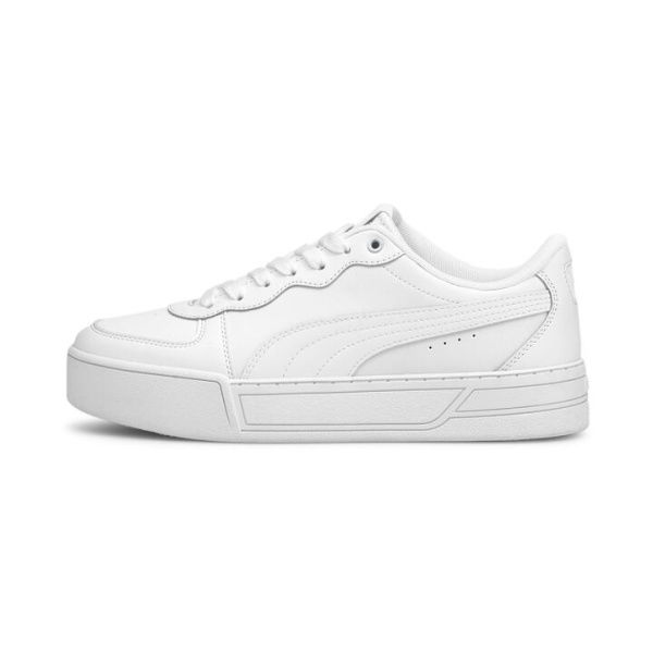 Skye Women's Sneakers in White/Silver, Size 10, Textile by PUMA Shoes