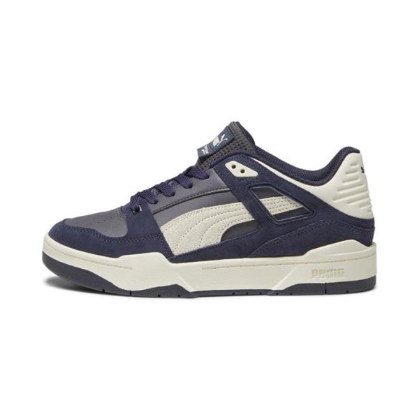 Slipstream Heritage Unisex Sneakers in Dark Coal/New Navy, Size 4.5, Textile by PUMA