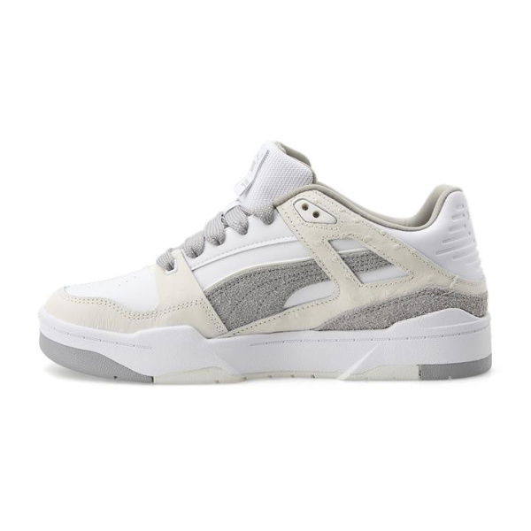 Slipstream Lo Ostrich Unisex Sneakers in White/Concrete Gray, Size 10, Textile by PUMA