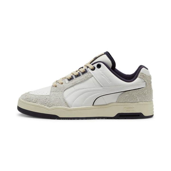 Slipstream Lo Service Line Unisex Sneakers in White/New Navy, Size 4, Synthetic by PUMA Shoes