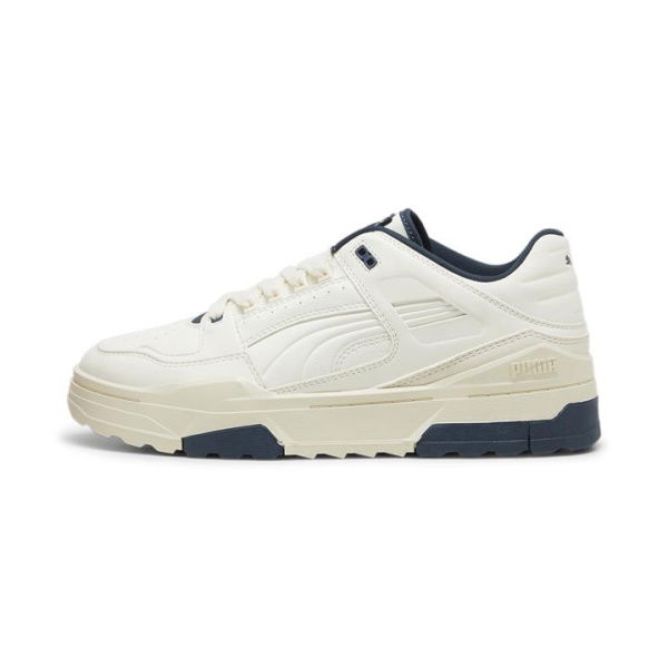 Slipstream Xtreme Leather Unisex Sneakers in Warm White/Alpine Snow/Dark Night, Size 13, Textile by PUMA