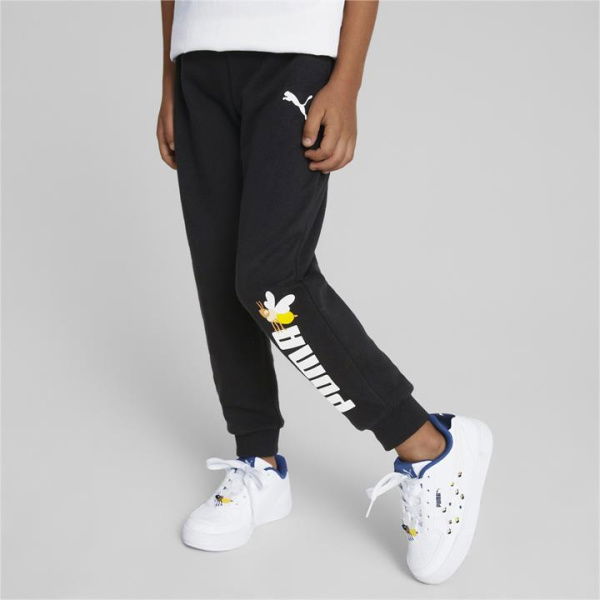 Small World Kids Sweatpants in Black, Size 2T, Cotton/Polyester by PUMA