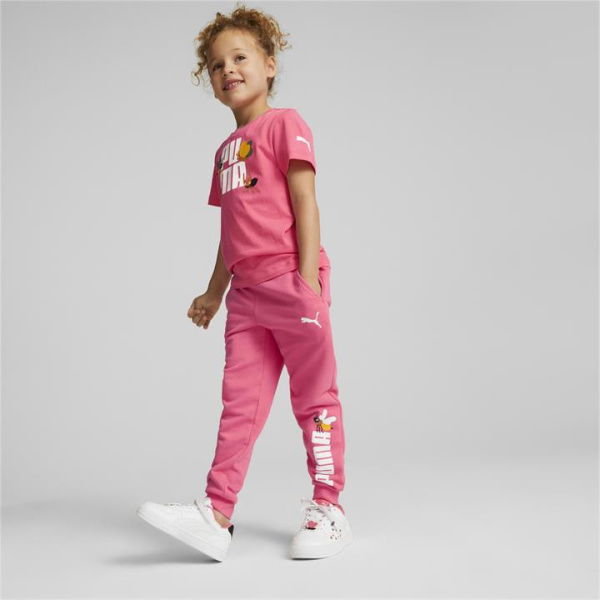 Small World Kids Sweatpants in Sunset Pink, Size 3T, Cotton/Polyester by PUMA