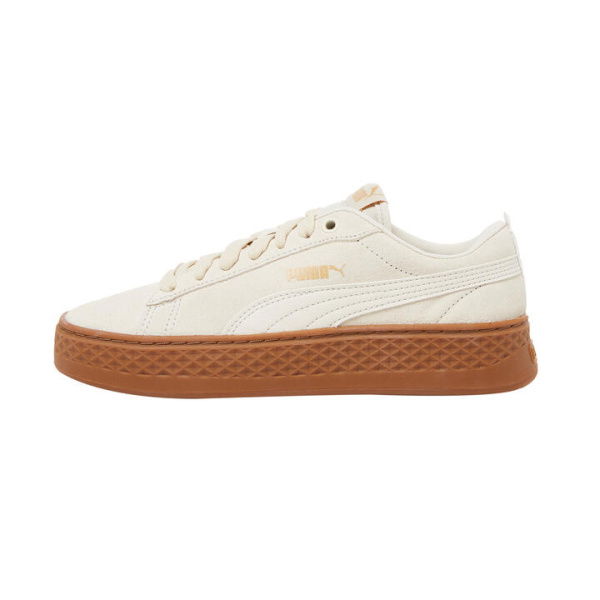 Smash Platform Suede Women's Sneakers in Birch/Birch, Size 10.5, Rubber by PUMA