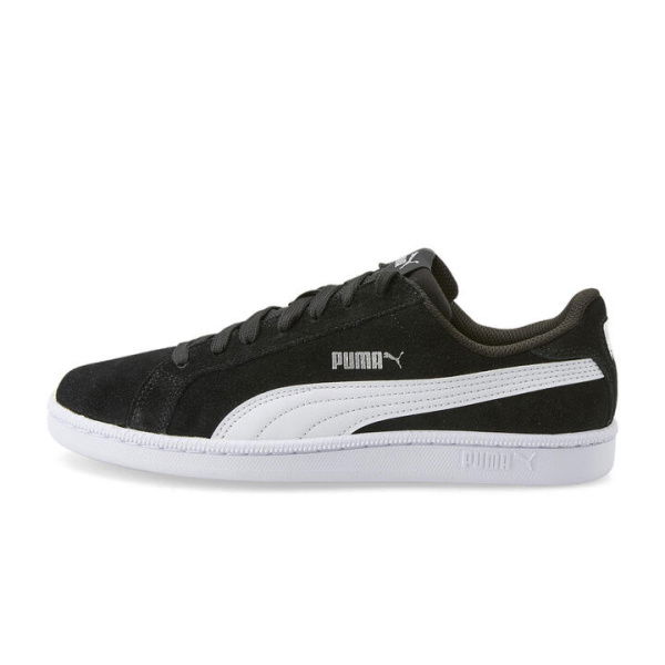 Smash Suede Unisex Sneakers in Black/White, Size 10, Textile by PUMA Shoes