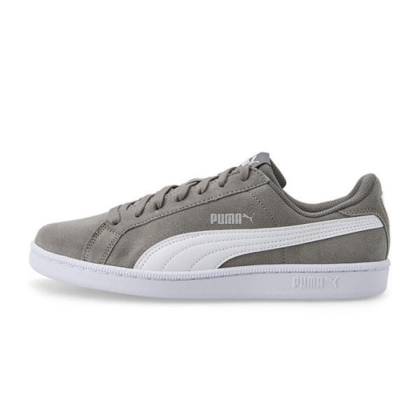 Smash Suede Unisex Sneakers in Quiet Shade/White, Size 10, Textile by PUMA Shoes