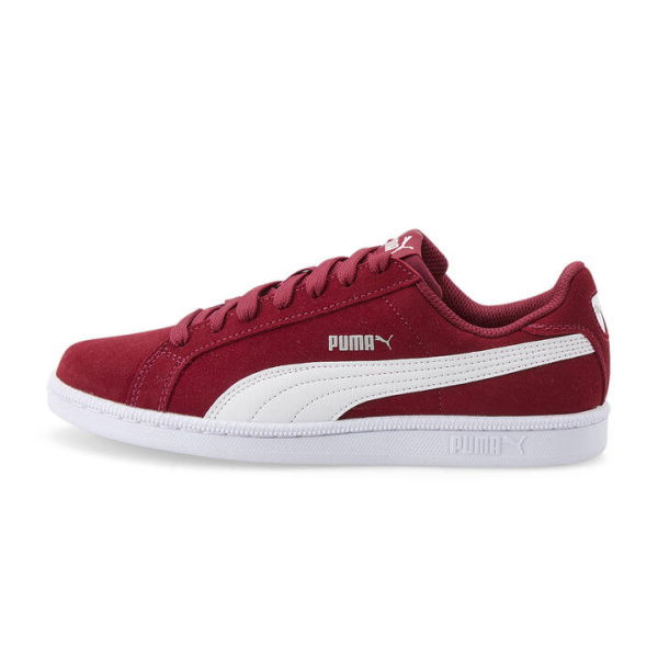 Smash Suede Unisex Sneakers in Tibetan Red/White, Size 10, Textile by PUMA Shoes